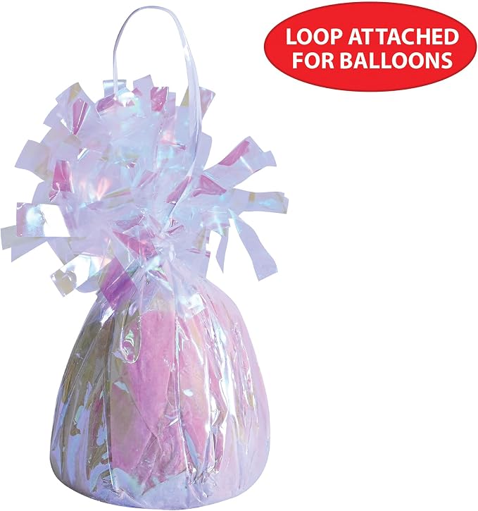 Beistle 50804-OP Opalescent Metallic Wrapped Balloon Weights, 6 Ounces - Image 6