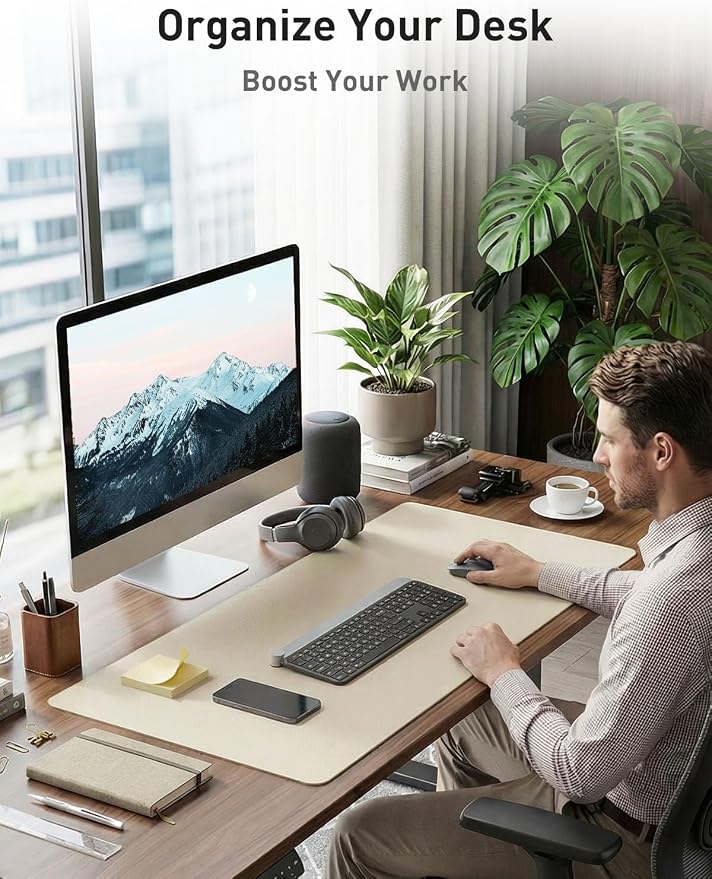 Aothia Faux Leather Desk Mat - Image 3