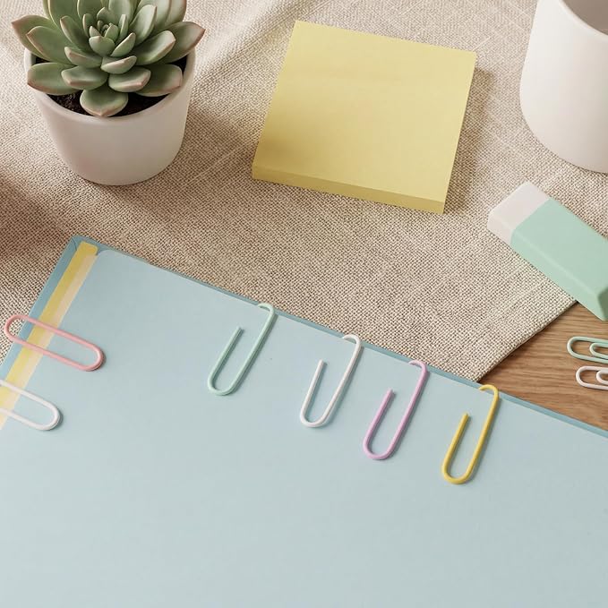 Color6102ed Paper Clips Assorted Paperclips Vinyl Coated Clips - Image 3