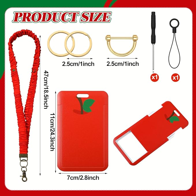 Gilprop 1 Pcs Scrunchie Teacher Lanyards - Image 3