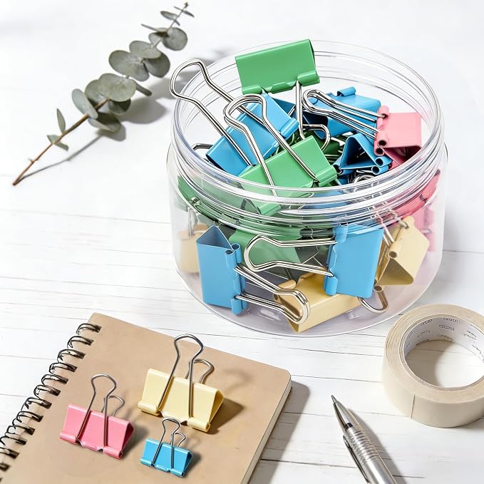 Binder Clips Assorted Sizes, Durable Metal Binder Clips - Image 8