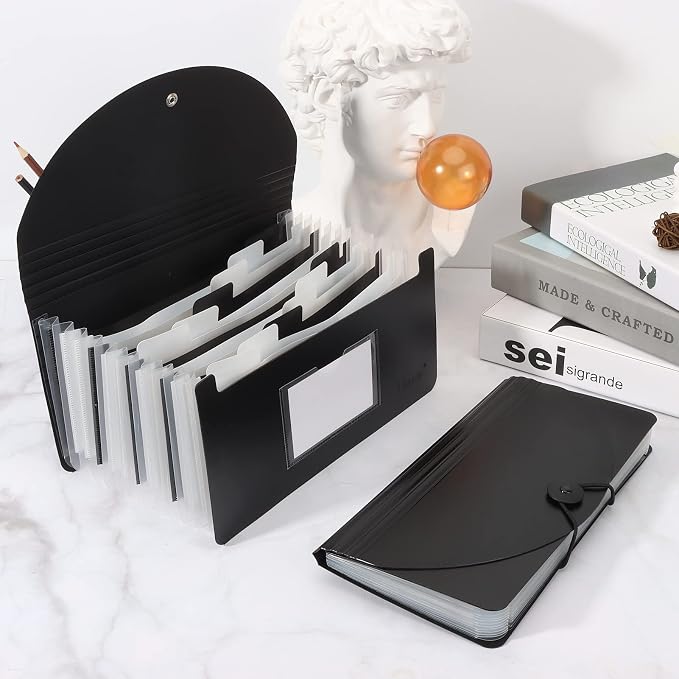 Uquelic Stand Receipt Organizer Folder - Image 8