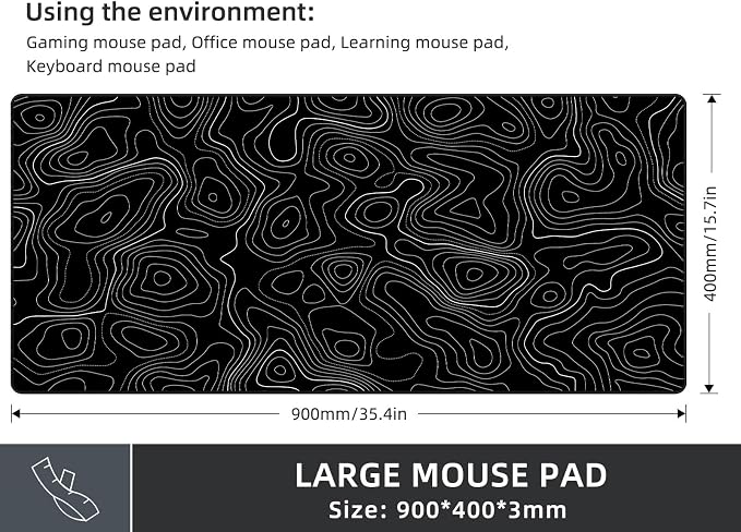Rinaze Extra Large Gaming Mouse Pad - Image 4