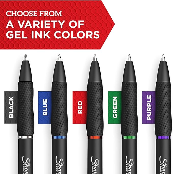 Sharpie S-Gel BOLDPT Black 4CT - Image 3