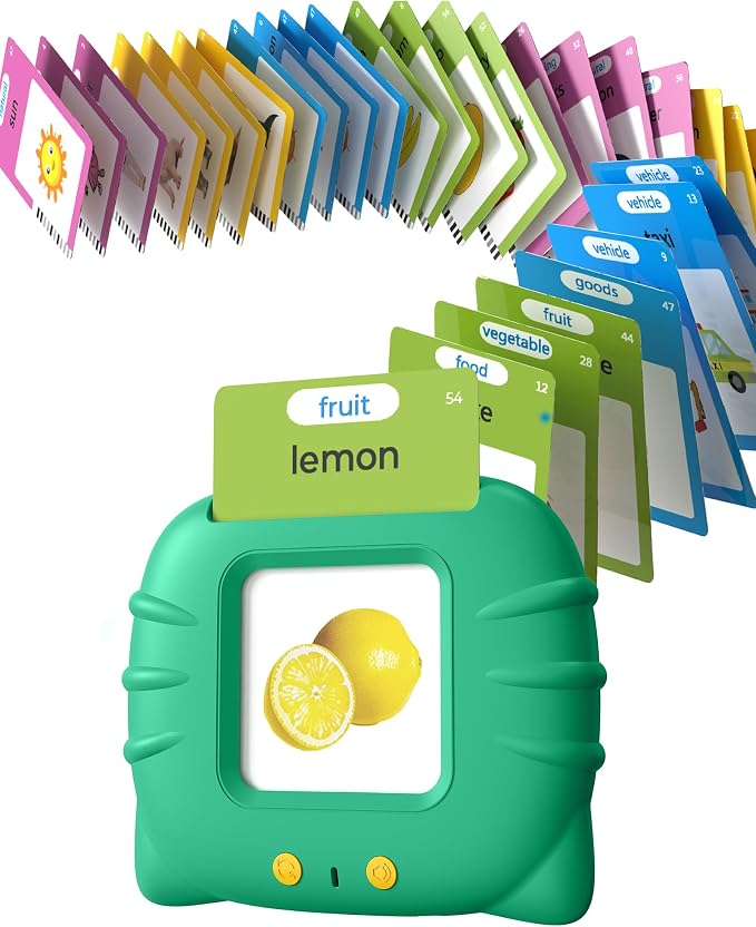 Talking Flash Cards for Toddlers 1 2 3 4 Year Olds, Montessori Language Learning by Airbition