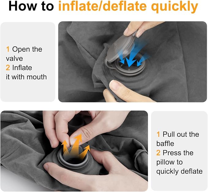 Maliton Inflatable Travel Foot Rest Pillow, Airplane Bed - Image 4