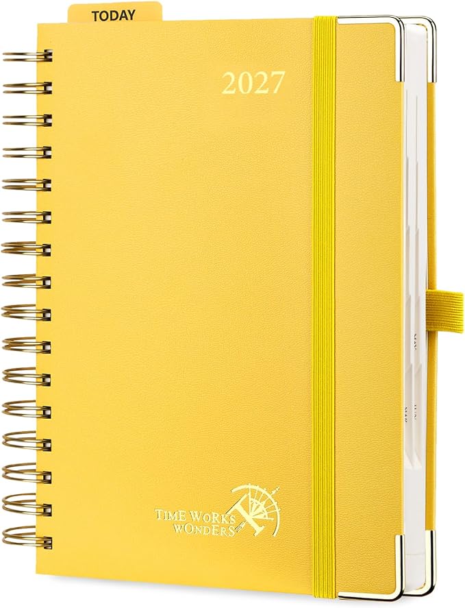 POPRUN 2027 Daily Planner One Page Per Day, 5.75" x 8.5", Calendar Book from by POPRUN