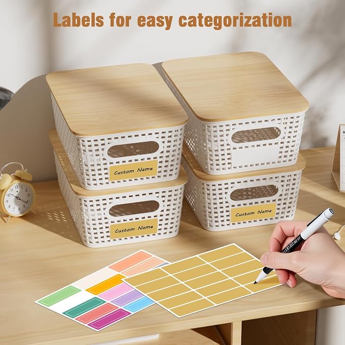 8 Pcs Plastic Storage Bins - Image 4