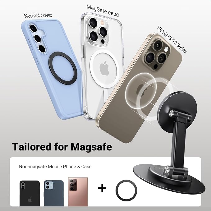 UGREEN Magnetic Phone Stand for MagSafe, Height Adjustable iPhone Stand for Desk - Image 6
