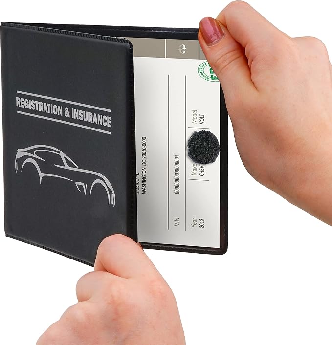 CANOPUS Car Registration and Insurance Holder, Car Document Holder, Vehicle - Image 5