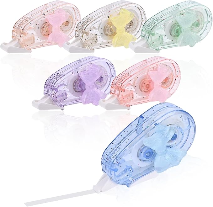 Temiary 6P Aesthetic Correction Tape, Butterfly Knot | Cute Correction by Temiary