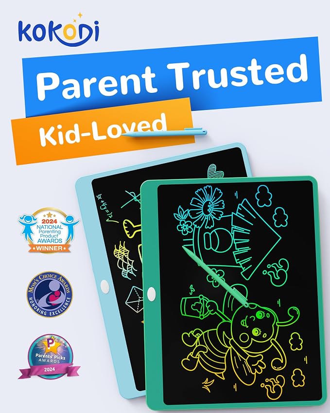 KOKODI LCD Writing Tablet, 16 Inch Colorful Toddler Doodle Board Drawing Tablet - Image 2