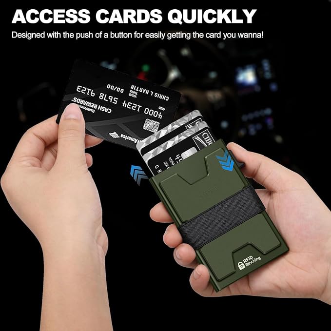 SEMORID Slim Aluminum Card Holder Wallet - Image 2