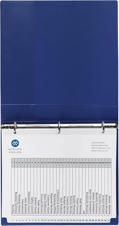 Avery Jan-Dec Dividers for 3 Ring Binders, 12 Tabs per Set, Customizable Table - Image 8
