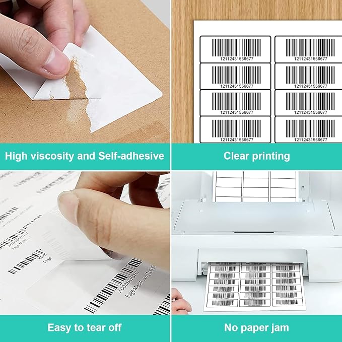 1" X 2-5/8" Address Labels 30 Per Sheet Sticker Paper - Image 4