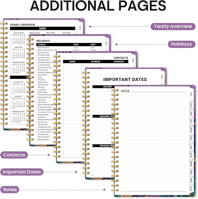 Planner 2026-2027, Academic Year Monthly and Weekly Calendar Planner, Jul 2026 - Image 5