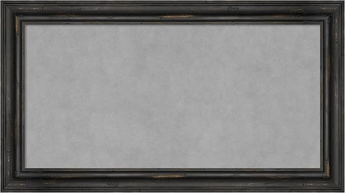 Amanti Art Black Framed Magnetic Board 15x27 Small Vision Board by AmantiArt