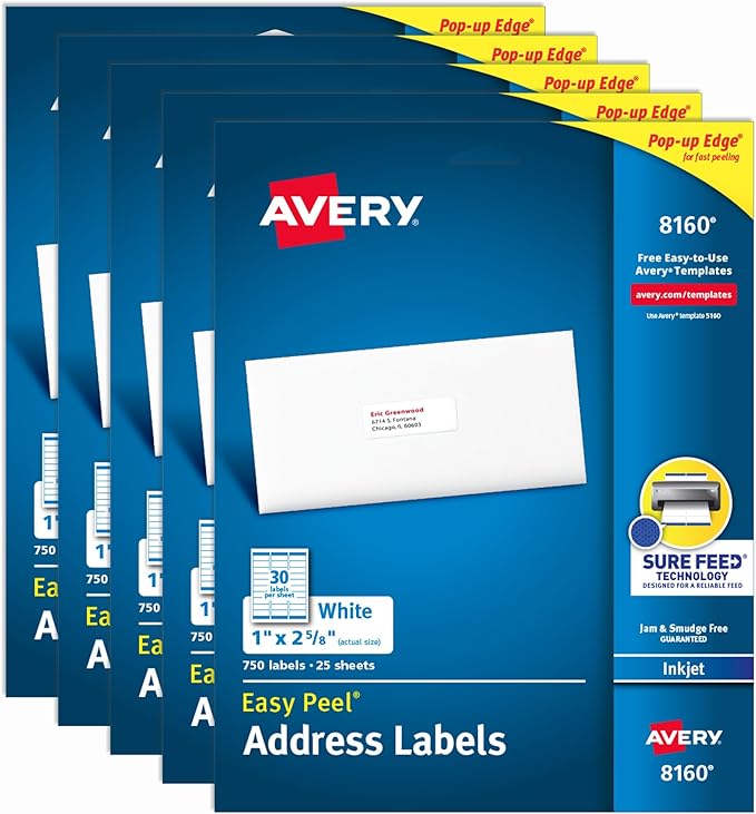 Avery Easy Peel Printable Address Labels by Avery