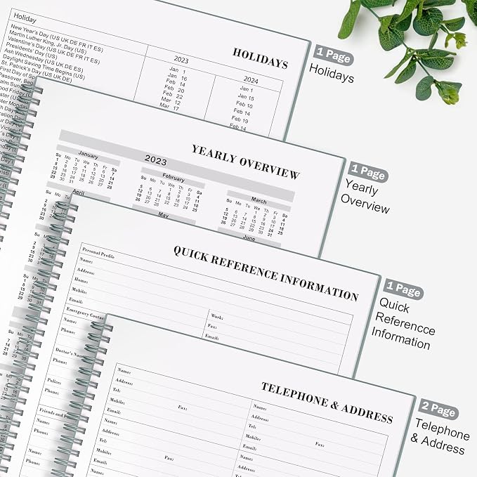 Planner Undated, Asten Daily Planner Agenda - Image 4
