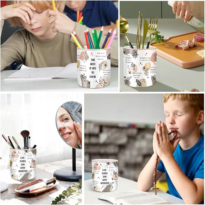 Cute Desk Pencils Pen Holder, Pencil Cup Holder - Image 7