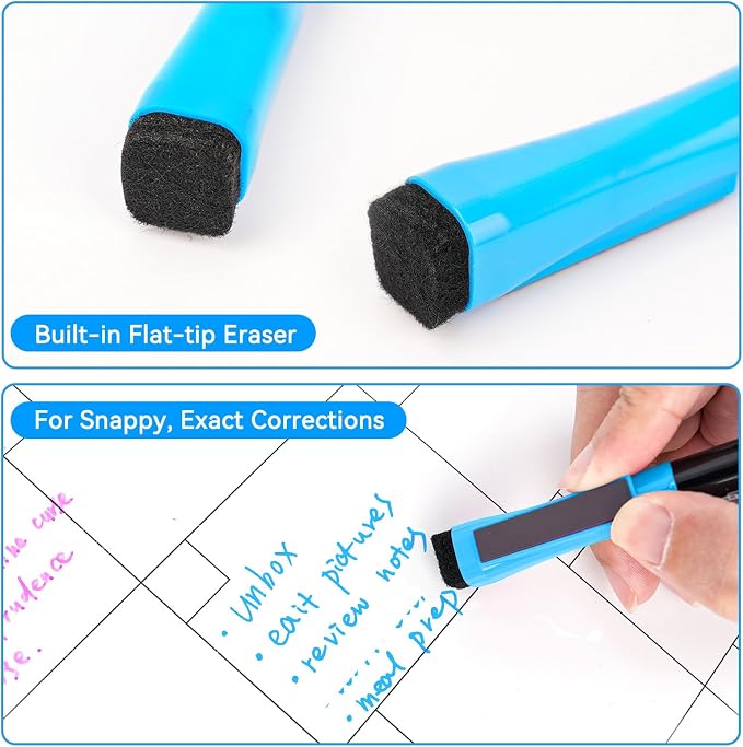 maxtek Magnetic Dry Erase Markers Ultra Fine Tip, 0.7mm Extra Fine Point Thin - Image 5