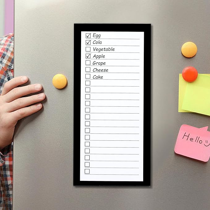 4 Pack Magnetic Notepads for Refrigerator, Grocery List Large Magnet Pad for - Image 6