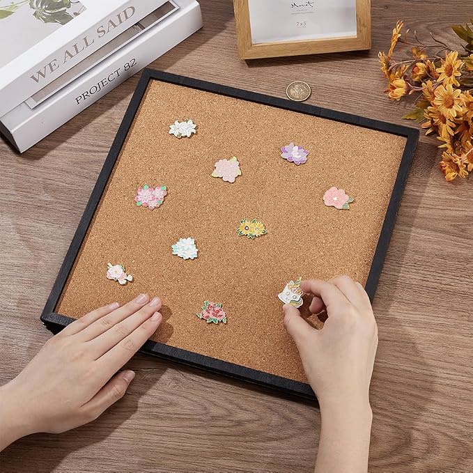 BENECREAT Pin Board Square Cork Board - Image 3