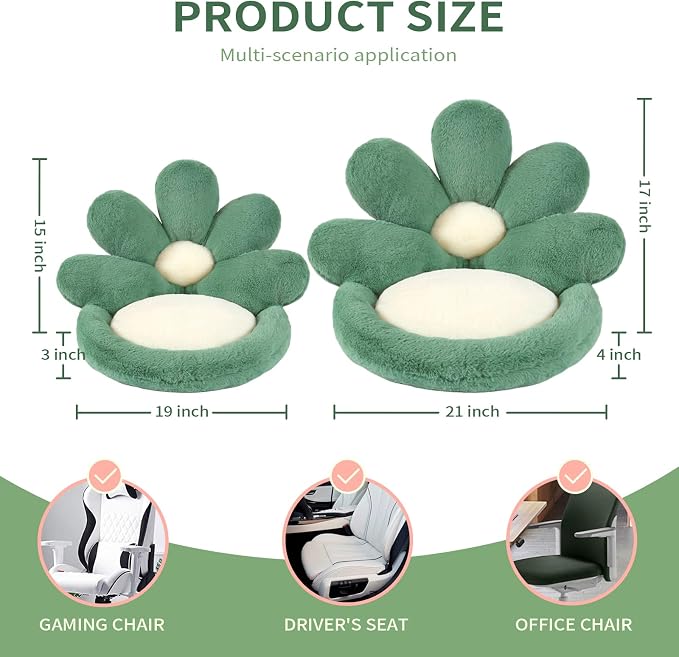 Ditucu Flower Shape Chair Cushion Comfy Kawaii Seat Cushions 19 inch Cute Stuff - Image 3