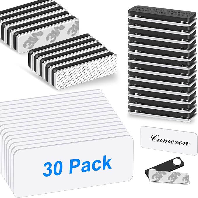 Magnetic Name Tags, Reusable Name Tags by EcjoyHub