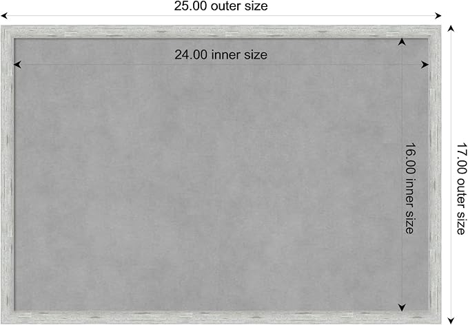 Amanti Art Silver Framed Magnetic Board 17x25 Medium Vision Board - Image 3