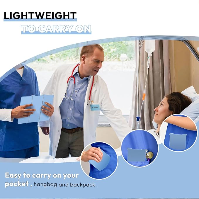 Nursing Clipboard Foldable Without Edition Cheat Charts, 3 Layers Aluminum - Image 3