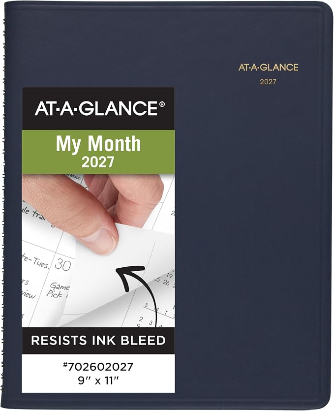 AT-A-GLANCE 2027 Planner, 15-Month Jan-Mar, Unruled Daily Blocks by AT-A-GLANCE