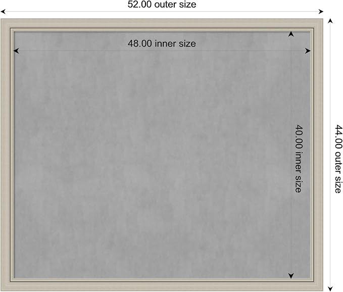 Amanti Art Silver Framed Magnetic Board 44x52 Oversize Vision Board - Image 4