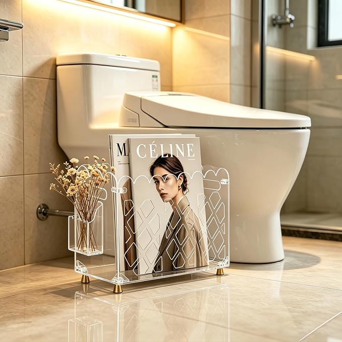 Clear Acrylic Magazine Holder - Image 8