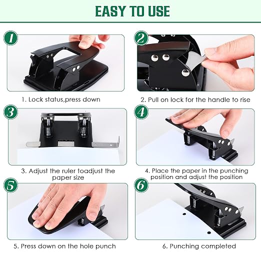 Dreyoo Heavy Duty 2 Hole Punch - Image 6