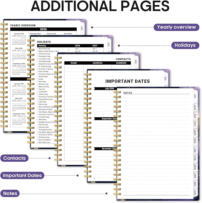 Planner 2026-2027, Academic Year Weekly and Monthly Calender Planner, from Jul - Image 5