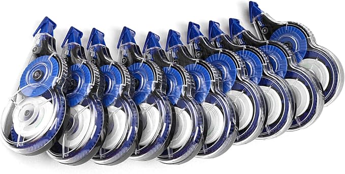 10Pcs Correction Tape Roller 8mx5mm Quick Dry White Out Correction Tape Total by Unknown