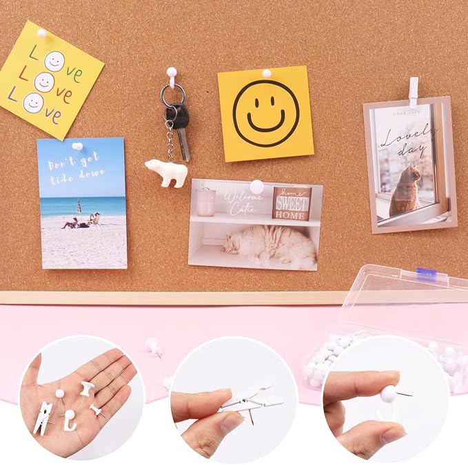 Push Pins Set, 5 Types Pushpins Thumbtacks - Image 5