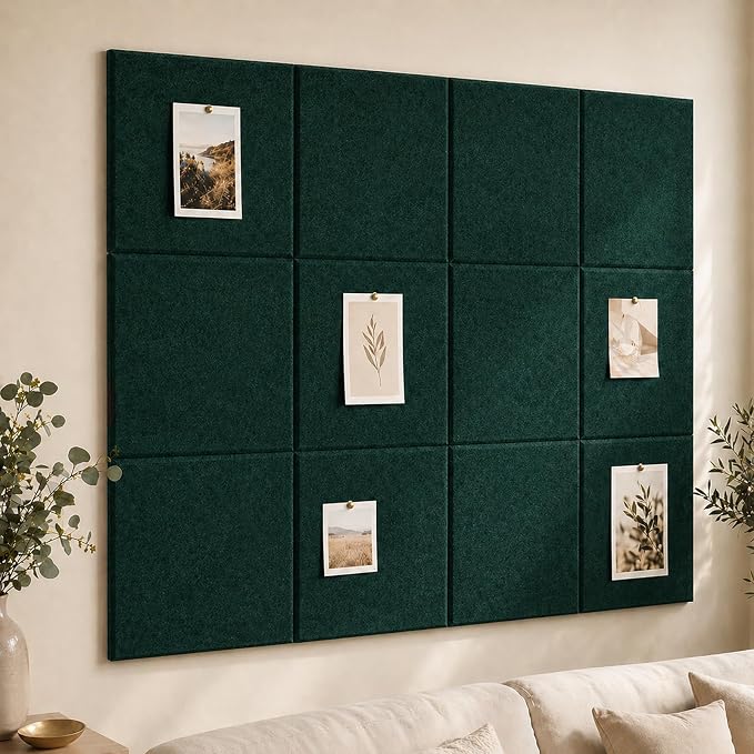 Felt Bulletin Board Tiles, Large Cork Board Alternative, 24 x 36 in | 0.35 in - Image 7