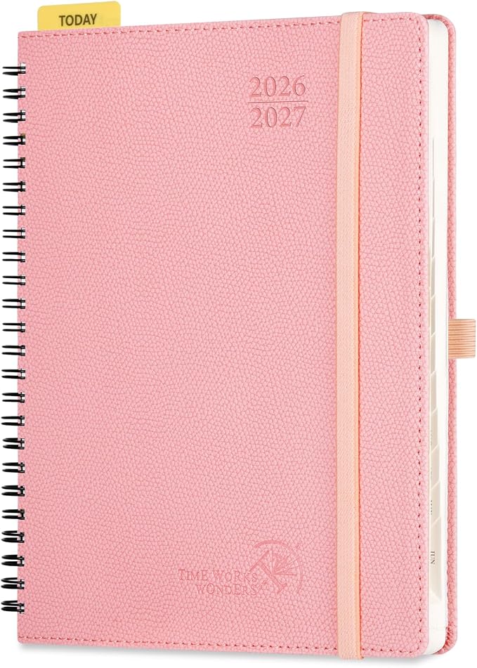 POPRUN 2026-2027 Academic Weekly Planner, 6.75" x 8.75" Horizontal Daily Book by POPRUN