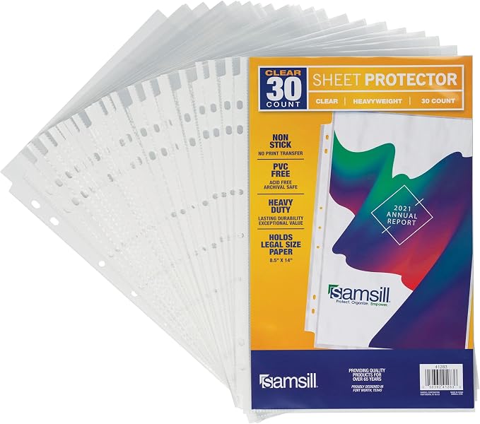 Samsill Sheet Protectors, 8.5 x 14 Inch Document Protectors - Image 7