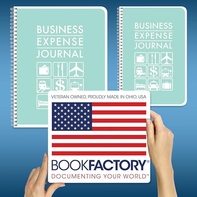 BookFactory Business Expense Log Book Expense Tracking Ledger Logbook Journal - Image 6