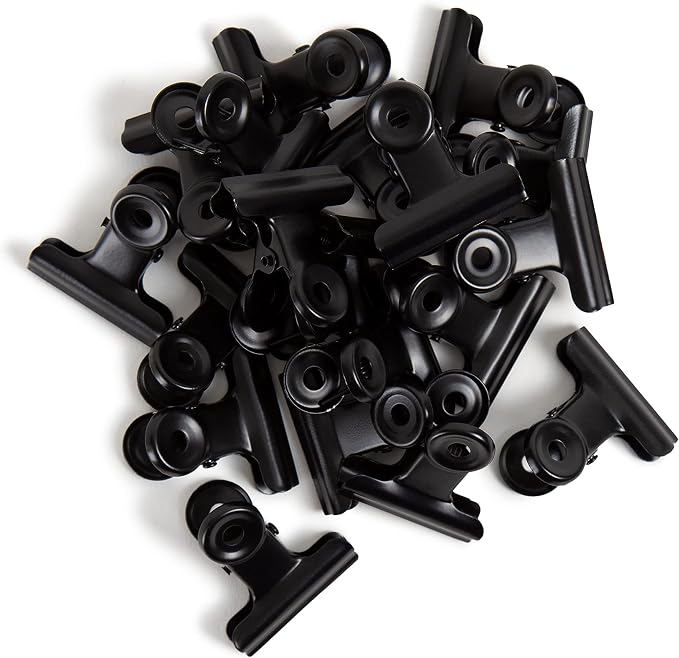 U Brands Black Bulldog Clips, Office Organization Supplies - Image 4