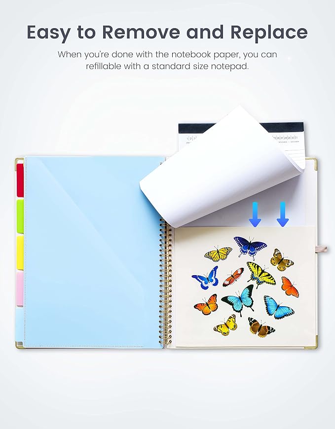 Mymazn Clipboard Folder with Notepad – 5-Pack Clipboard Folio with Storage & 10 - Image 5