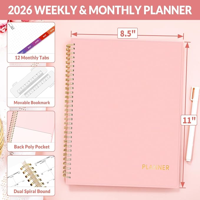 SUNEE 2026 Weekly and Monthly Planner - Image 4