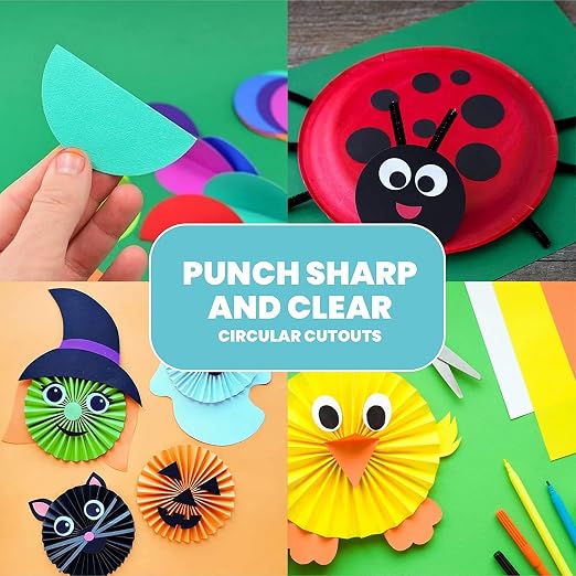 BearBoss 3 Inch Circle Punch, Hole Punch Shapes, Paper Punch Set - Image 7