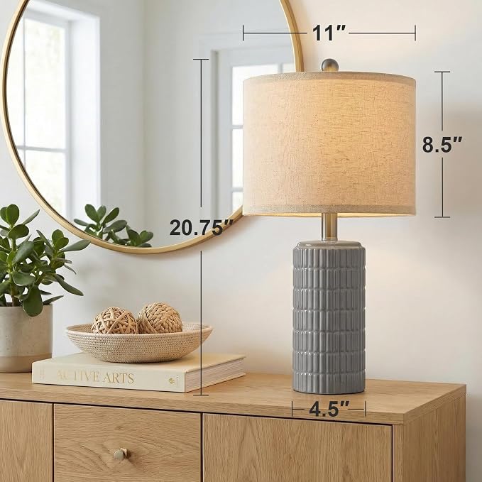 PoKat 20.75'' Ceramic Small Table Lamps - Image 7