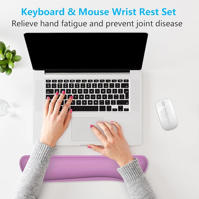 Dapesuom Enlarge Keyboard Wrist Rest, Memory Foam Keyboard Wrist Cushion - Image 7