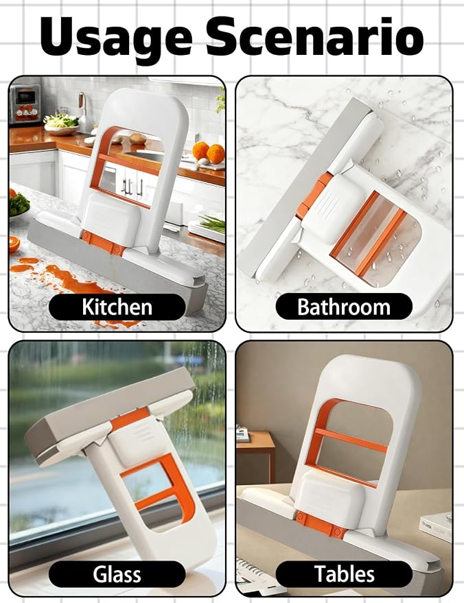 2 Pcs Mini Foldable Desktop Mop, Self Squeezing Mini Mop, Wet and Dry Use - Image 3