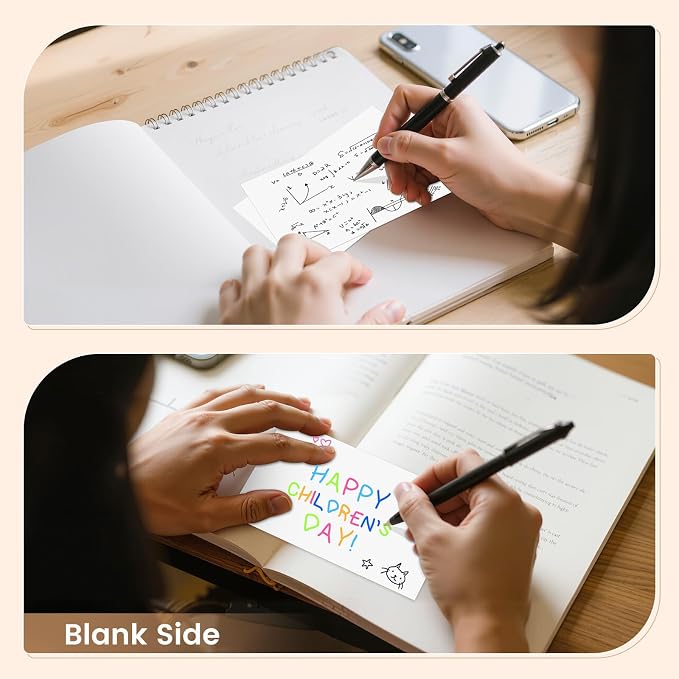 Index Cards 3x5 Inch, Flash Cards, Blank White Note Cards Paper - Image 5